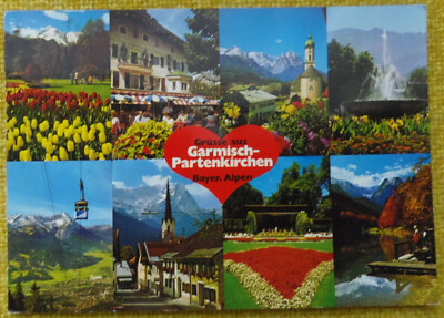  Postcard Garmisch-Partenkirchen, multi-picture (16D-21)