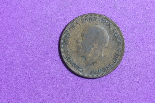 ESTATE FIND 1928 - Great Britain Bronze Half Penny Coin!!  #J27984 - Picture 1 of 2