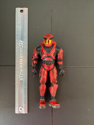 Figurine Halo 2 Joyride Limited Edition – Spartan Rouge/gris 8 Pouces (sans Boîte)