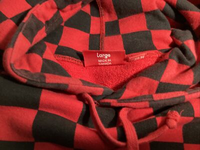 100% Authentic Supreme Black and Red Checkered Preowned SS13 | eBay