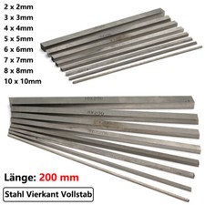 2mm Bis 10mm Stahl Vierkantstab Metallstab Länge 200mm Quadratstab Vollmaterial
