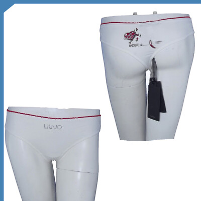 Liu Jo Underwear Slip Intimo Mutanda Mutandina Da Donna Bianco
