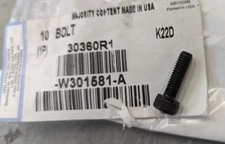 30360R1 International Bolt Hexagon drive M6 x 20 Allen drive