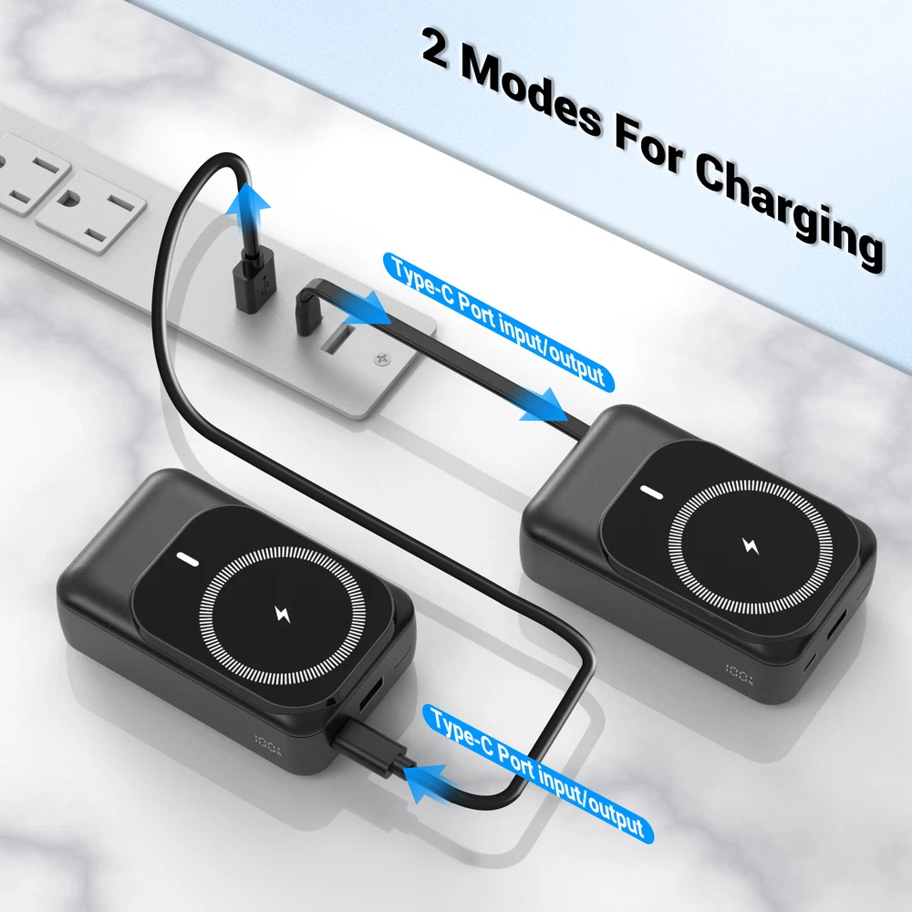 Power Bank 26800mAh Magnetic Charging Portable External Battery Backup For Phone Power Bank 26800mAh Magnetic Charging Portable External Battery Backup For Phone