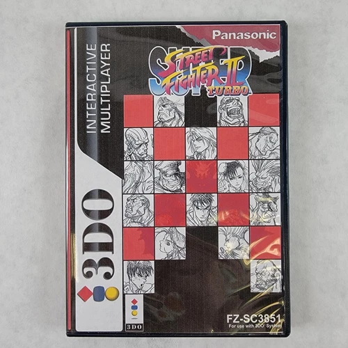 Super Street Fighter II Turbo Videogame CD-ROM 3DO 1994 - Reprint Artwork