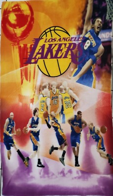RARE! VINTAGE Los Angeles Lakers Kobe Bryant #24 #8 NBA Fleece Throw  Blanket