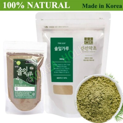 100% Natural Pine Leaf Powder 300g 80g Organic Medicinal Korea Herbal Powder