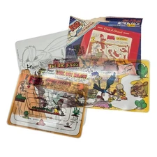 1981 Vintage Ohio Art Etch a Sketch Fun Screen Action Packs-Sports-Games-Bugs 