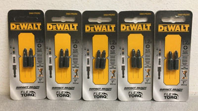 DeWalt DWA1PR2IR2 FlexTorq Phillips #2R 1 in. Insert Bits 5 Pks of 2 Pcs