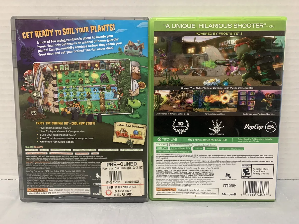 Plants VS Zombies Xbox 360 Original (Mídia Digital) – Games Matrix