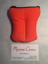 Messina Covers 2 Trumpet Mouthpiece Case Pouch Orange Yellow Two