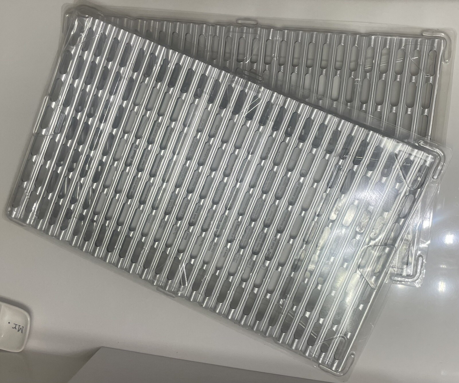 Clean BBQ Disposable Aluminum Grill Grate Liner 2 Packs 24 Liners 12 x