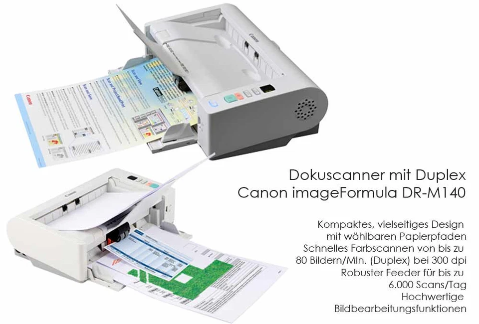 Canon DR-M140 Fast 40 S / Min Duplex Document Scanner A4 For Windows 10 11 129 - Image 4 of 4