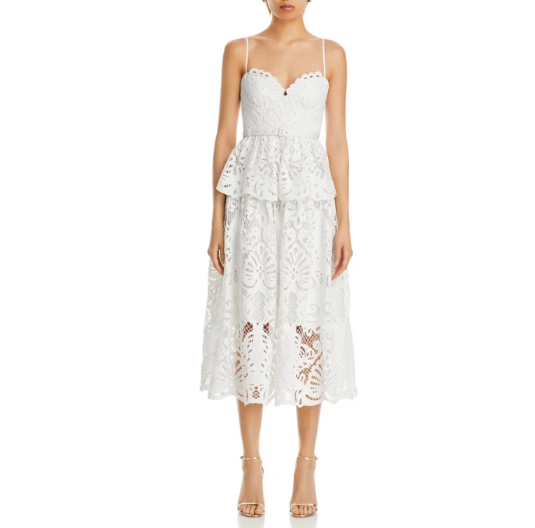 Self-Portrait White Lace Dresses for Women for sale | eBay
