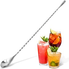 Stainless Steel Bartender Mixing Spoon Cocktail Stirrers Bar Spoon Long Handle