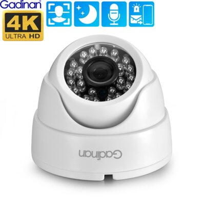 4K 8MP H.265AI Dome Indoor CCTV Wide Angle 2.8mm Security IP Camera POE XMEye