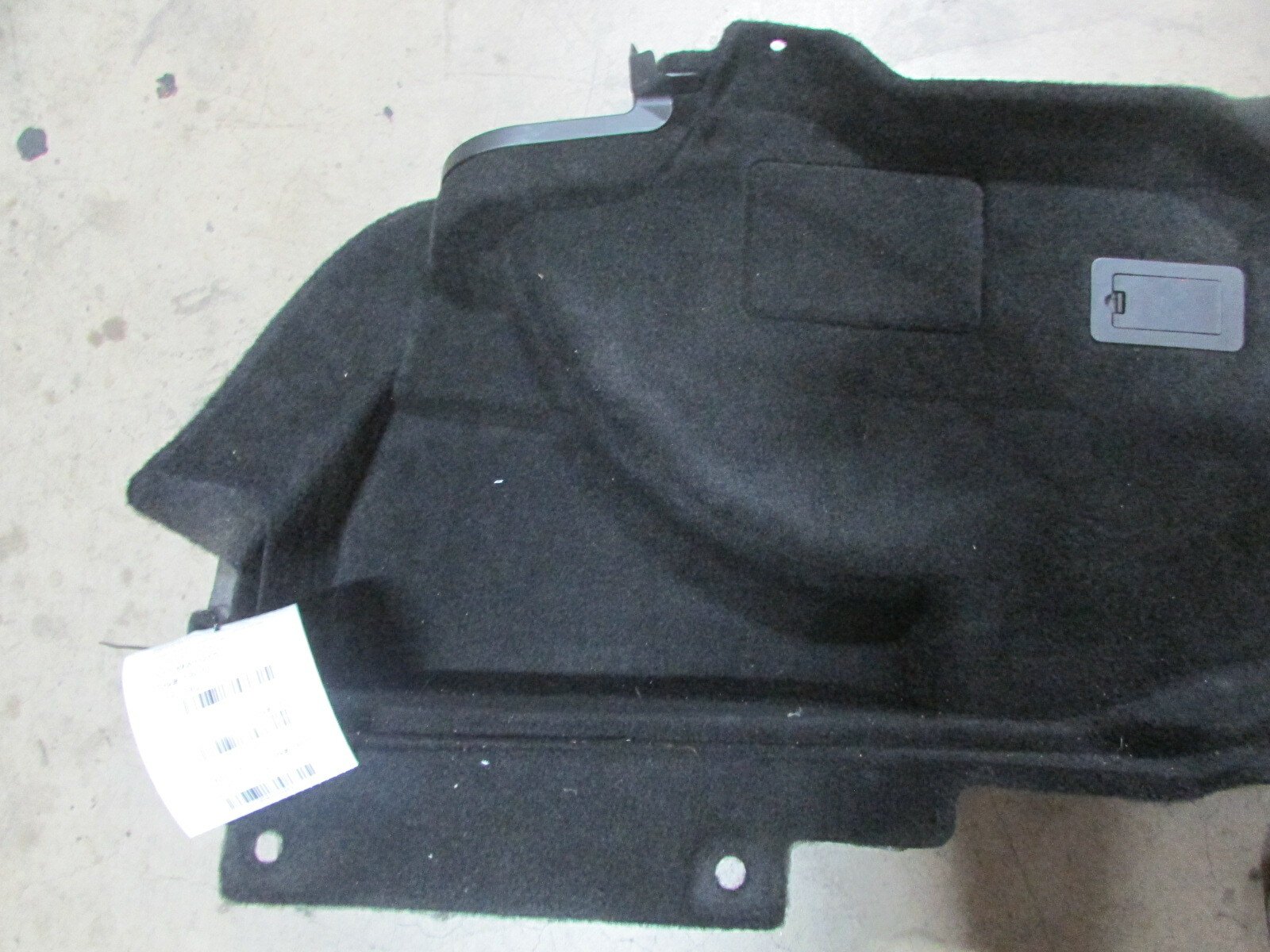 Maserati Ghibli, LH, Left Side Trunk Carpet, Black, Used, P/N 6700248370