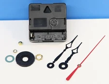 Backwards Clock Movement Reverse Quartz 1/4" Thick Dial Quartex ELI TERRY HANDS