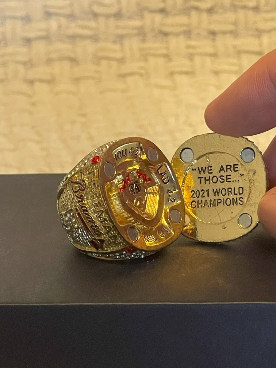 Replica '21 Braves World Series Ring - Freddie Freeman #5 | eBay