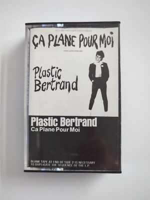 Plastic Bertrand - Ca Plane Pour Moi RARE! Cassette Tape New Wave Rock Scarce