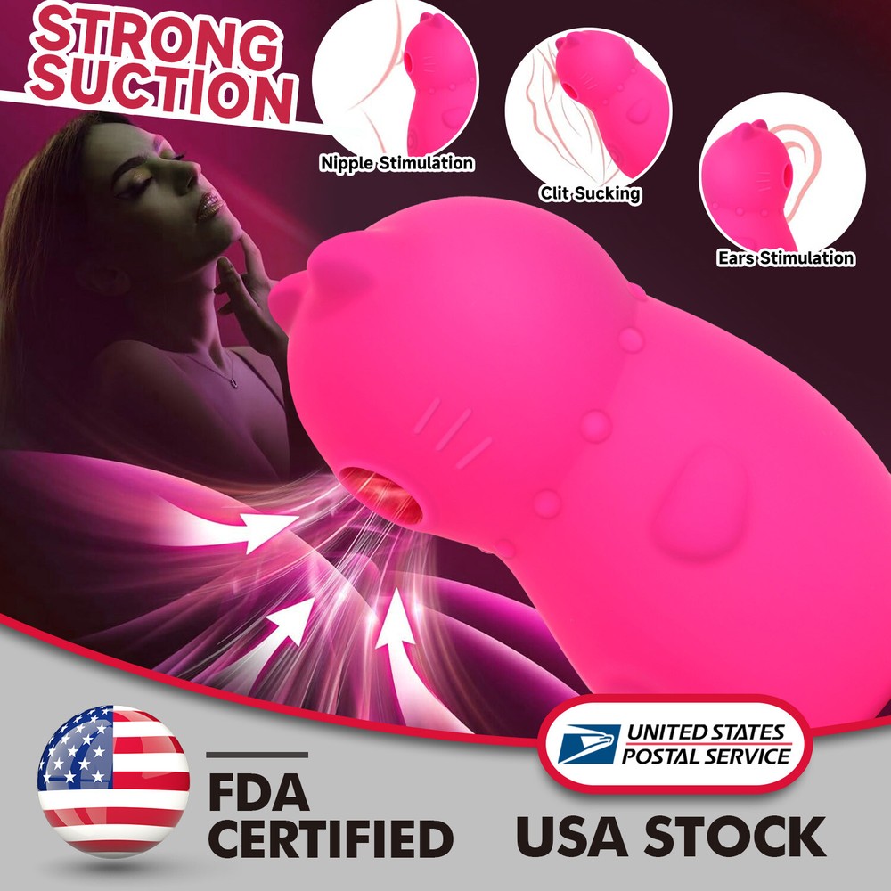 2024 Upgraded Portable Pink Clit Sucking Vibrator for Couples Pleasure