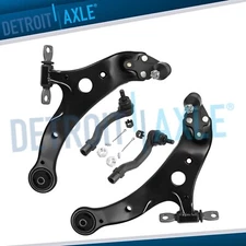 Front Lower Control Arms Outer Tie Rods for 2002 2003 Toyota Camry Lexus ES300
