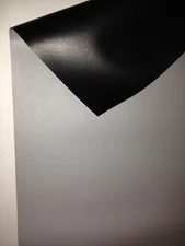 140" Grey Projector, "STRETCHABLE" Projection Screen Material 72" X 136" .8 ga