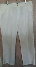 Lauren Ralph Lauren 100 cotton solid white casual pants Size 16