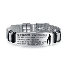 To My Daughter Bracelet Inspirational Bracelet to daughter from dad