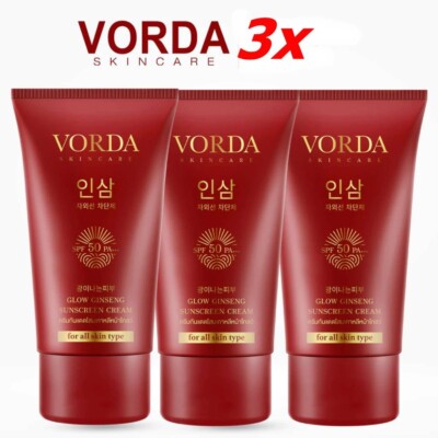 3x Vorda Sunscreen cream nourishment foundation SPF50 PA+++