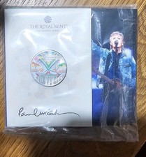 Paul McCartney 2024 UK £5 Five Pound Coloured Coin Rare & OOP Unopened UNC