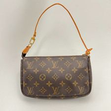 Louis Vuitton | Auth Vintage Pochette Monogram Leather Canvas Shoulder Bag Small
