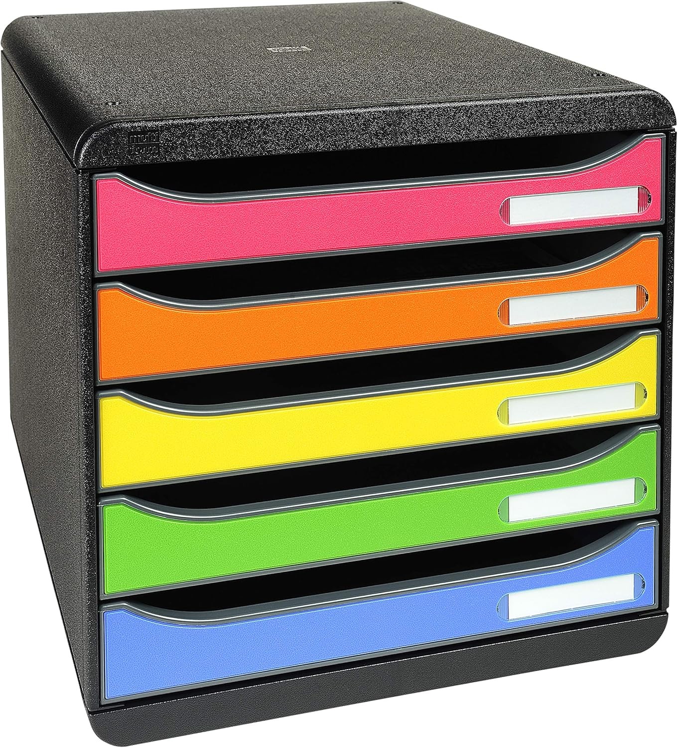 Bloc de classement EXACOMPTA BIG-BOX PLUS à 5 tiroirs Punchy arlequin pour bureau