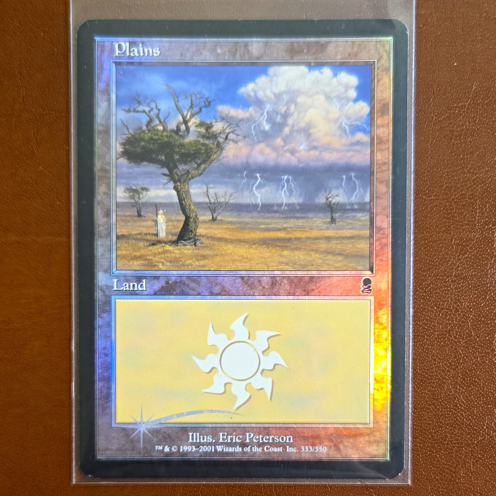 Odyssey Plains 333 Foil Land MTG Light play 