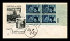 DR JIM STAMPS US COVER TEXAS STATEHOOD CENTENNIAL FDC SCOTT 938 PLATE BLOCK