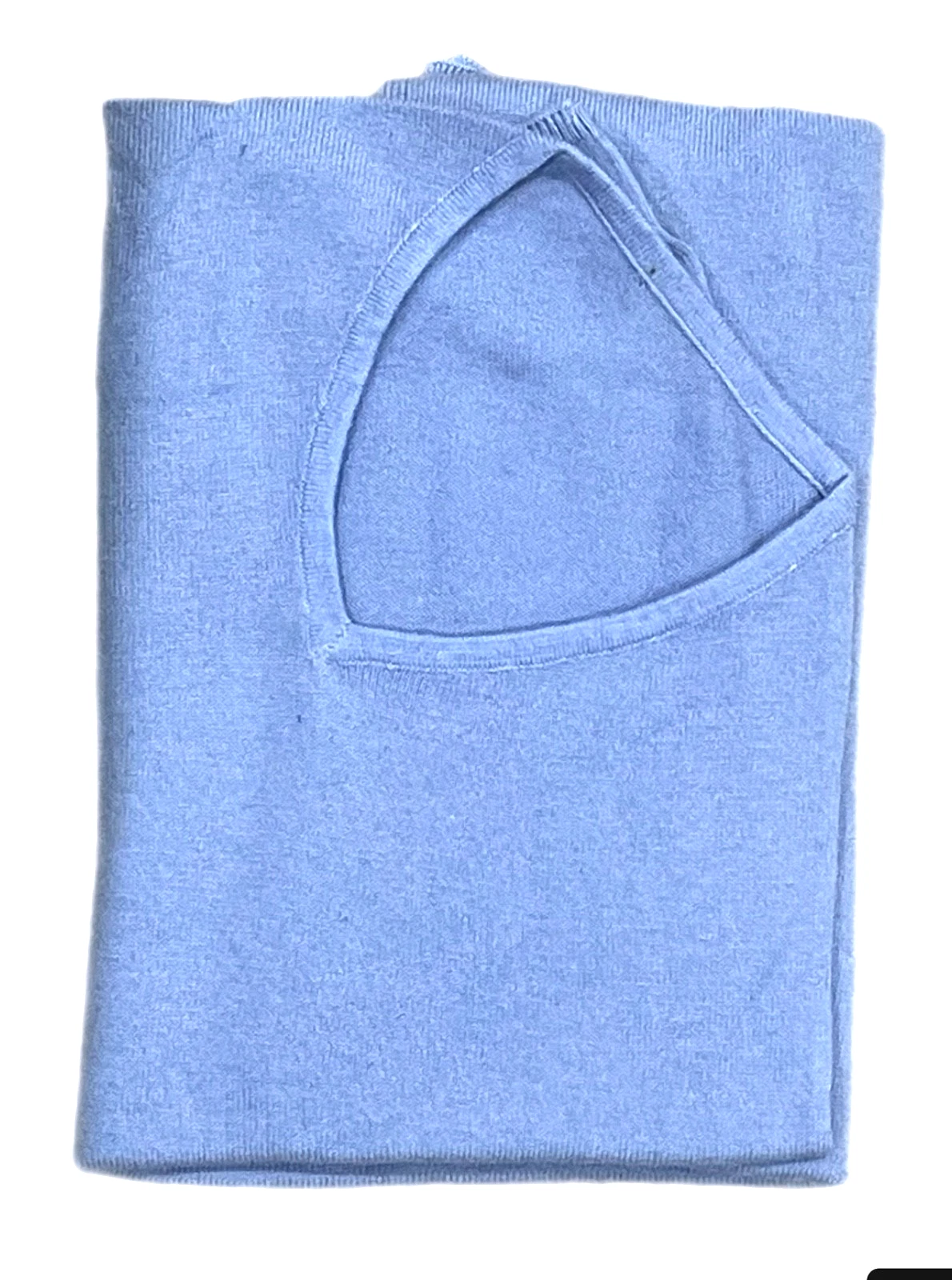 Pastel Blue Cashmere Poncho Pashmina Wool Cape Wrap Soft Warm Women Long Sleeve