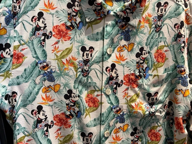 Tommy Bahama Disney Parks Silk Mickey & Donald Floral Shirt 3XL Big & Tall