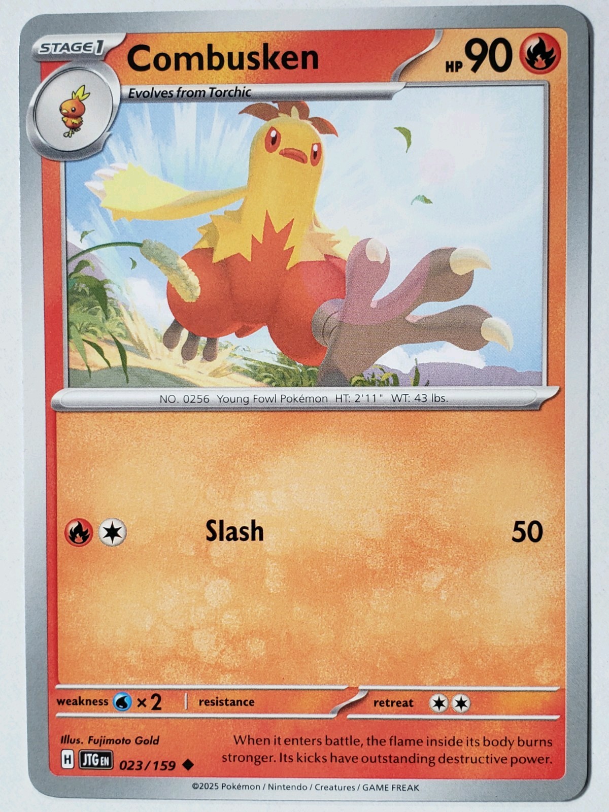 Combusken 023/159 NM / M - Journey Together Pokemon Card