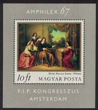Hungary Painting  Milton  after Orial Petrics MS 1967 MNH SG#MS2274