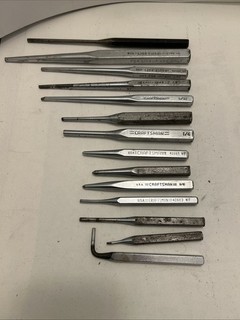 USED Tool Lot Auction Various Used Hand Tools Mostly Craftsman Hand Punches