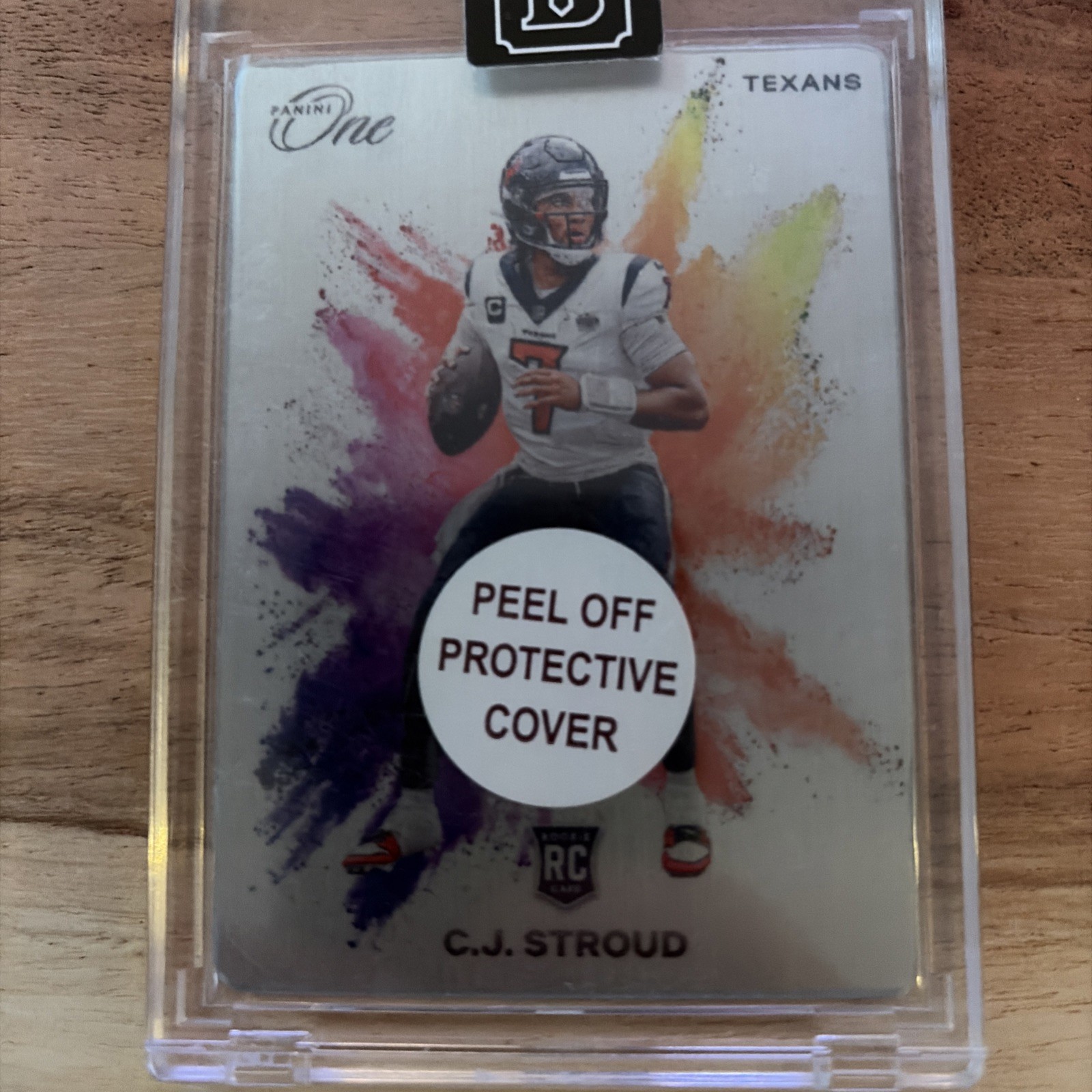 CJ Stroud 2023 Panini One Color Blast #2 Authentic no 2