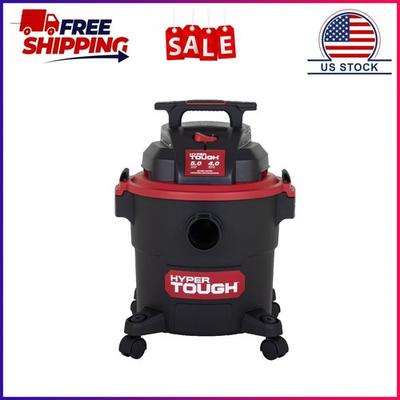 #ad Hyper Tough 5 Gallon Wet Dry Vacuum for the Car Garage Home or Workshop $50.45
