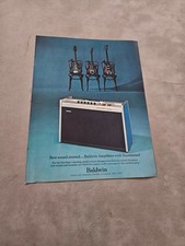 TBOOK47 MAGAZINWERBUNG 11X8" BALDWIN VERSTÄRKER MIT SUPERSOUND