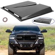 For Ram 1500 2500 3500 Carbon Air Flow Intake Bonnet Scoop Hood Vent Cover Guard