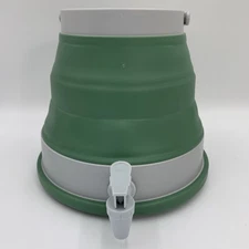 Sammart 6L (1.6 Gallon) Collapsible Water Container Green Gray BPA Free Shipping