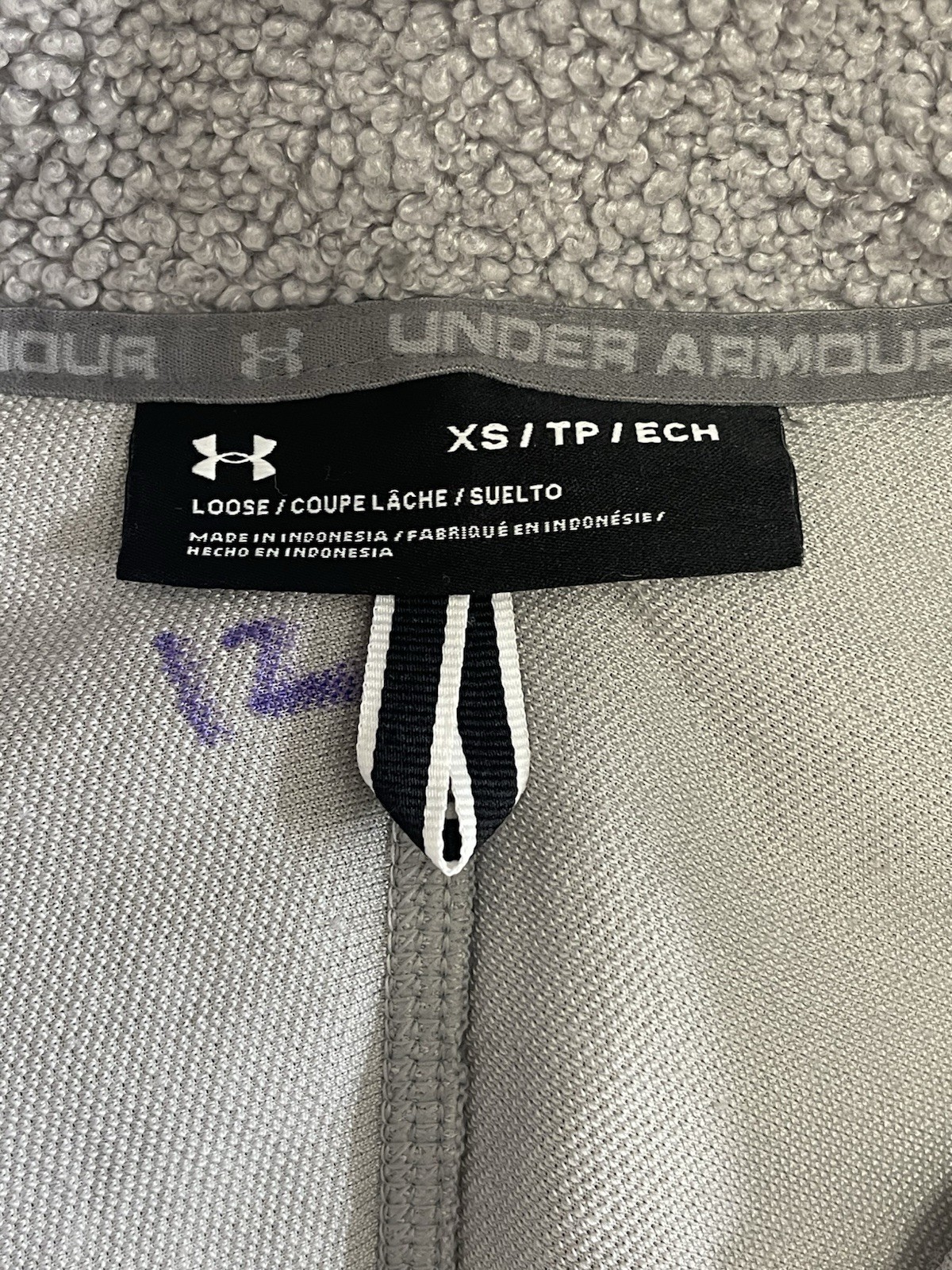 Under Armour Gray Zip Jacket Collared Pockets Log… - image 6