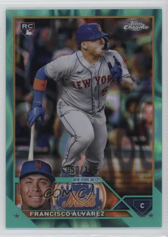 2023 Topps Chrome Aqua Lava Refractor /199 Francisco Alvarez Álvarez #203 zo6