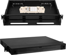 1 Pack Fiber Optical Rack Mount Enclosure Box with 3 Slots for Fiber Optic LGX A