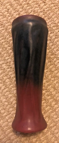 Van Briggle Pottery - Small Red & Green Vase