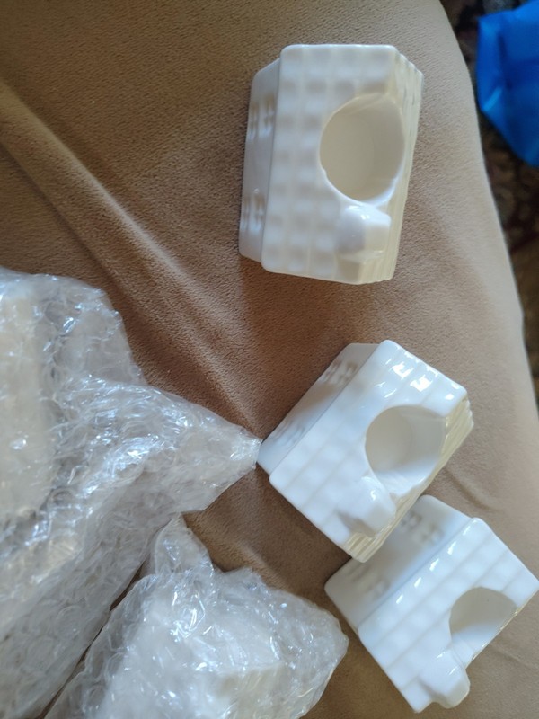 Ceramic candle Holders- New- 6 Holders
